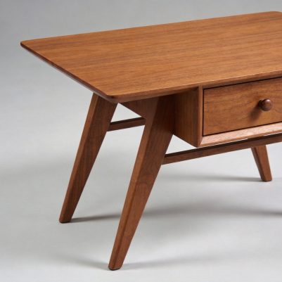 Mid-Century Modern Side Table With Drawer